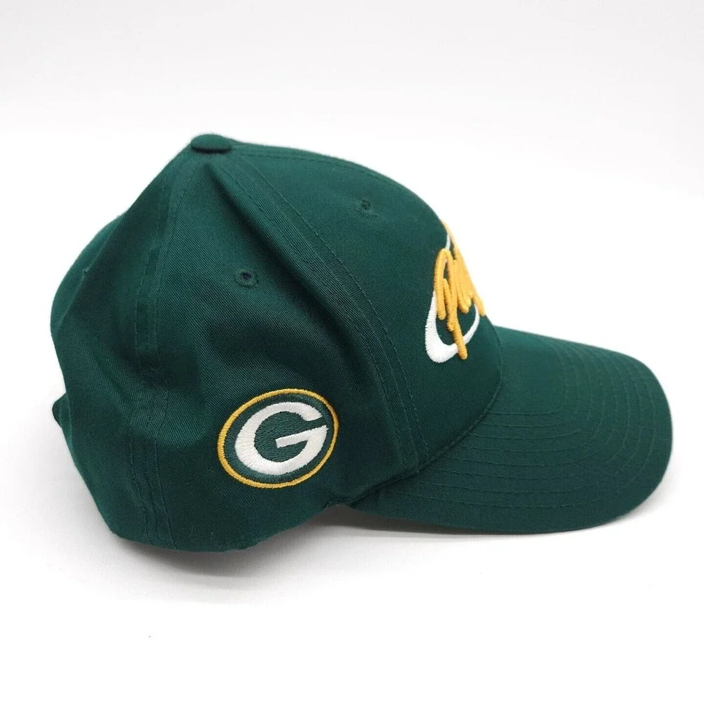 Vintage Green Bay Packers Snapback Hat Embroidered NFL Football Cap Unisex Adult